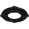 Ekena Millwork Benson Ceiling Medallion (Fits Canopies up to 4 1/8"), 9"OD x 4 1/8"ID x 5/8"P, Black Pearl CM09BNBPS - alternate 3